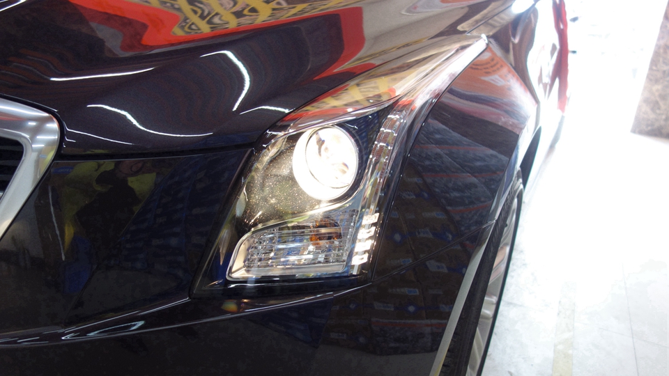 凯迪拉克ATSL车灯改装欧司朗破晓者套装，改装双光透镜、LED大灯升级-2