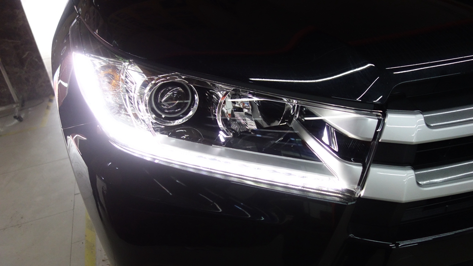 丰田汉兰达灯光改装升级，汉兰达改灯，双光透镜氙气灯、车灯改装-15