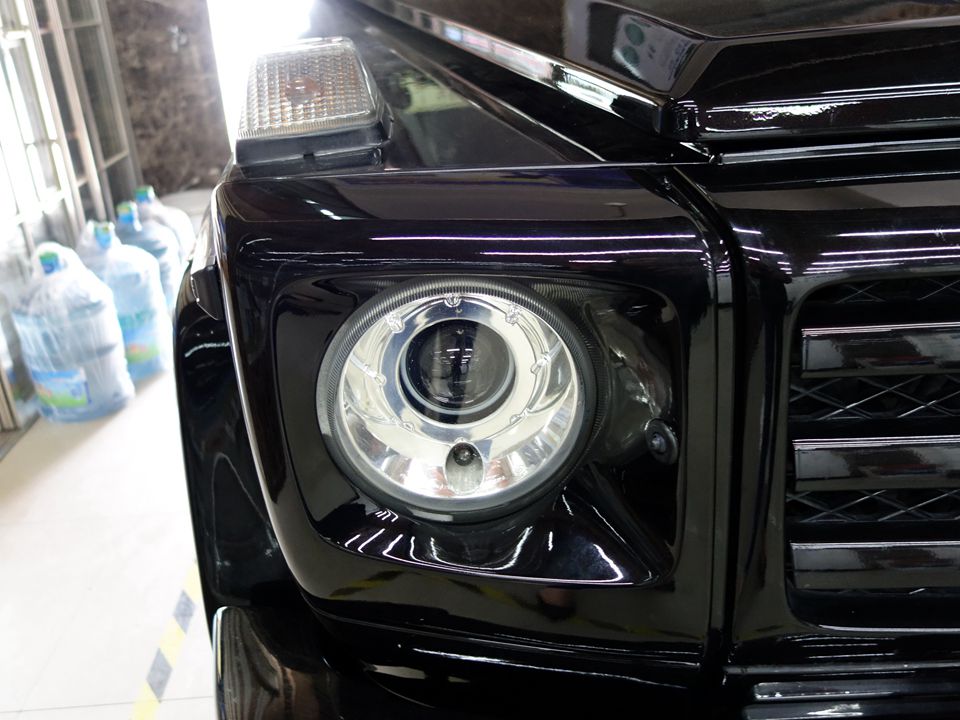 奔驰G500大灯改装升级，奔驰改灯，LED改装升级-12