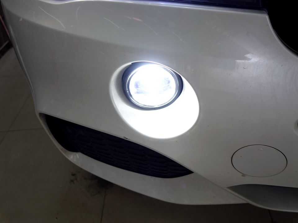 宝马X5改灯，改装LED双光透镜+鹰眼雾灯，大灯改装升级外观与车灯同步提升-21