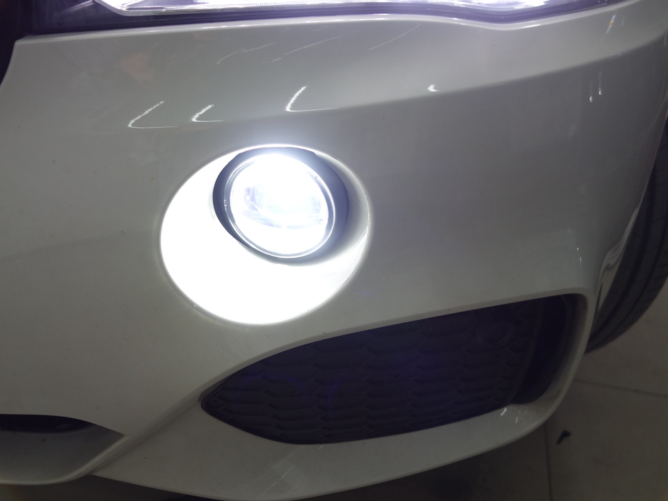 宝马X5改灯，改装LED双光透镜+鹰眼雾灯，大灯改装升级外观与车灯同步提升-24
