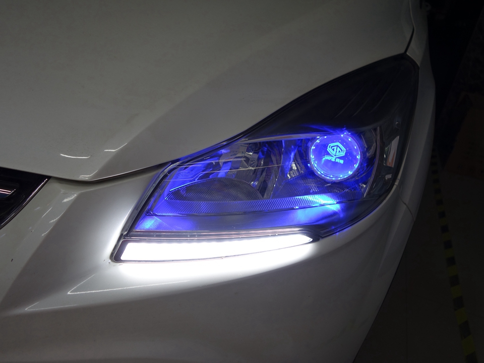 福特翼虎灯光升级-阿帕双光透镜+欧司朗安定器+欧司朗CBI5500氙气灯-14